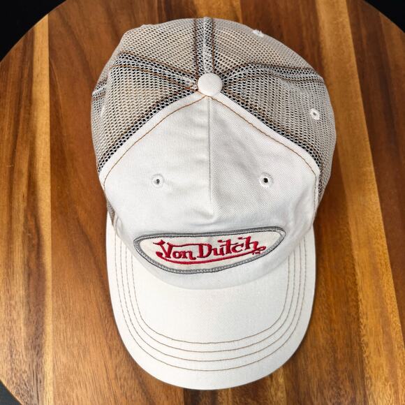 Y2K Von Dutch Trucker Mesh Trucker Hat Snapback Adjustable Unisex Cap Preowned - Picture 6 of 16